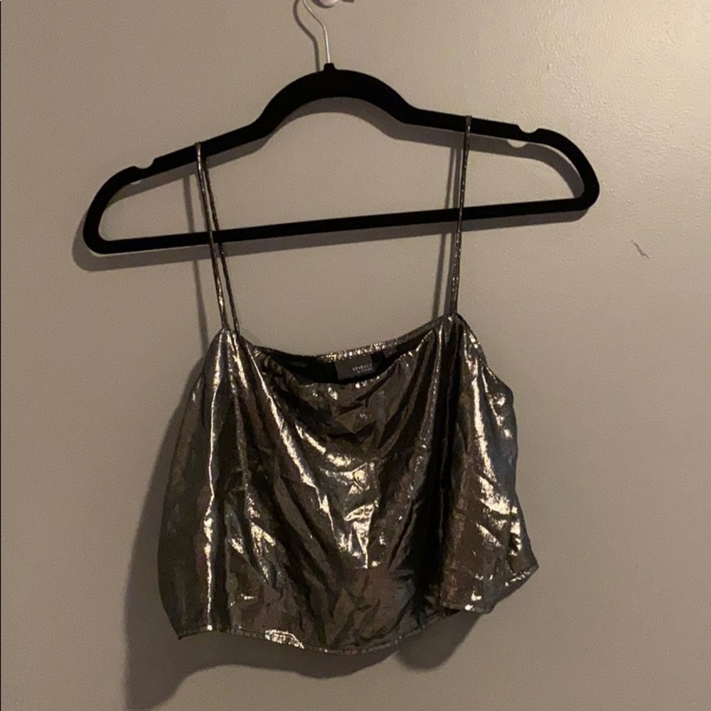 Metallic Crop Top